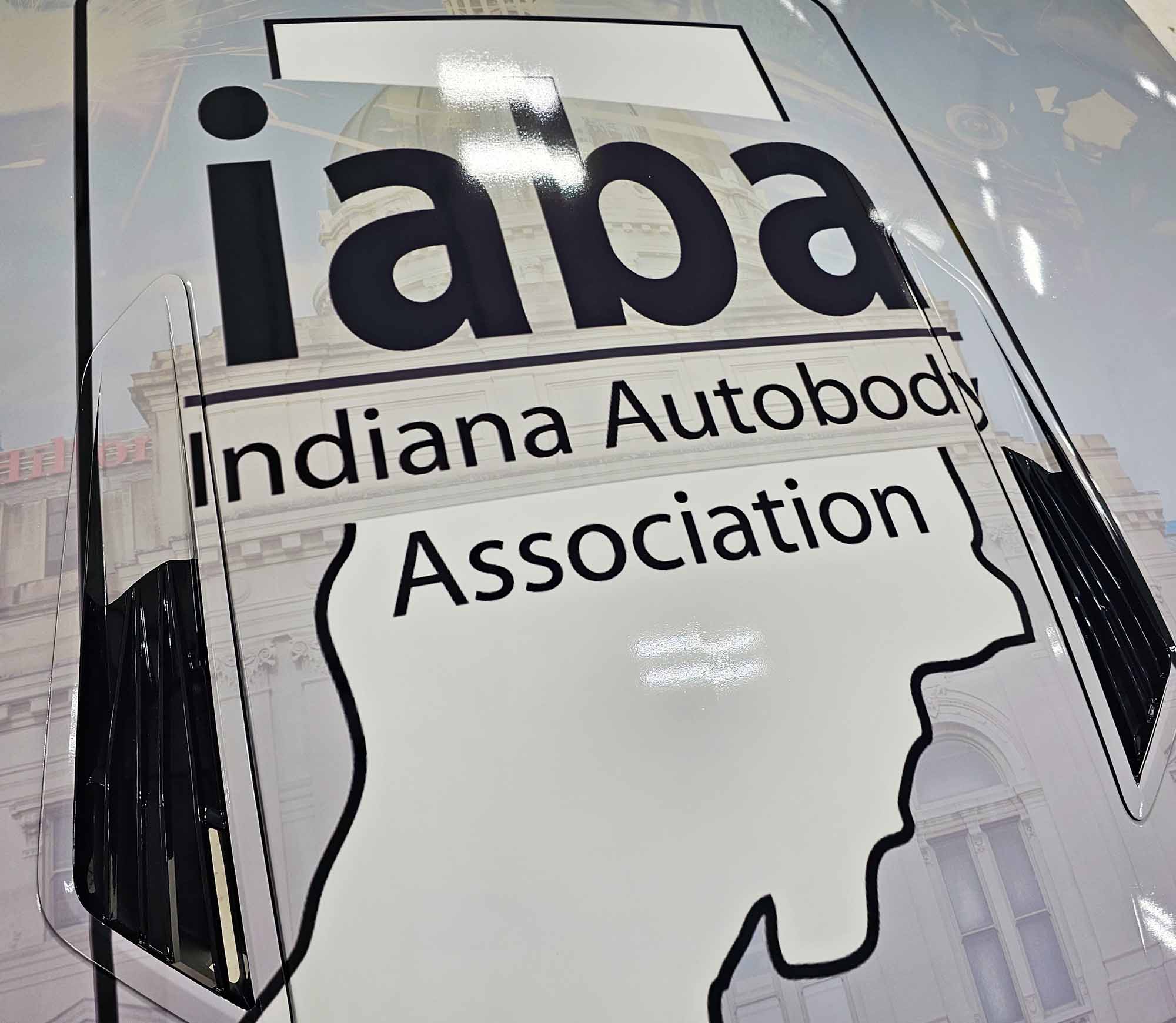 IABA logo on hood